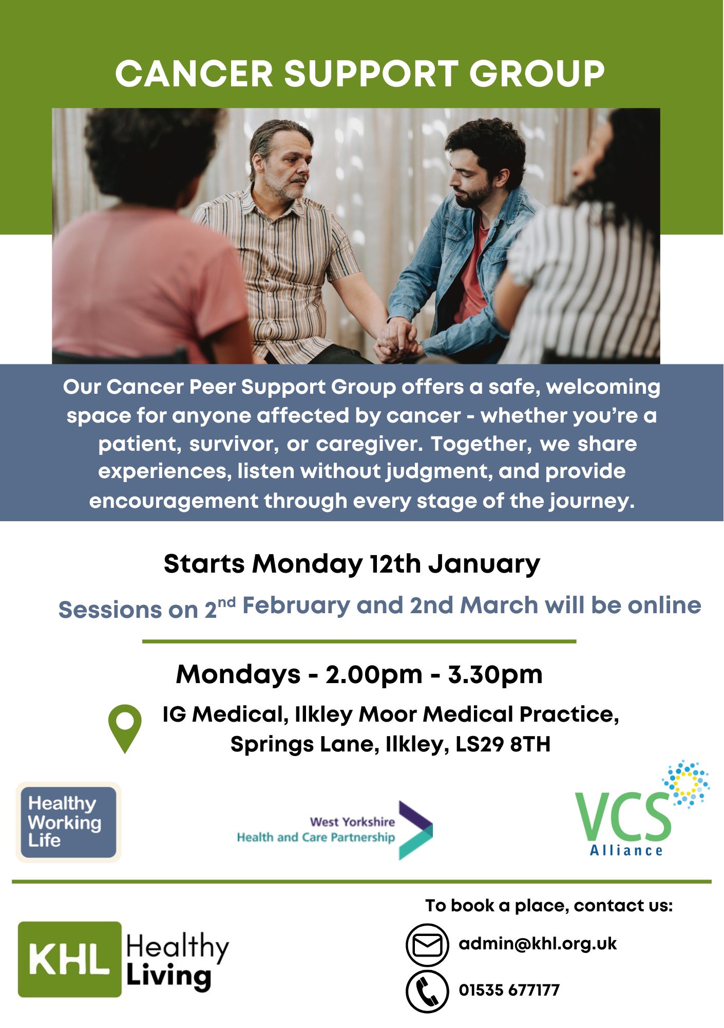 Cancer Peer Support flyer