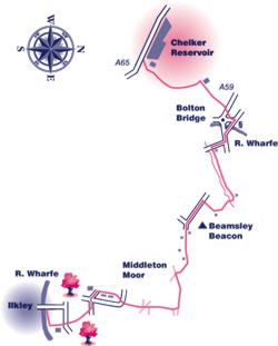Chelker Reservoir to Ilkley