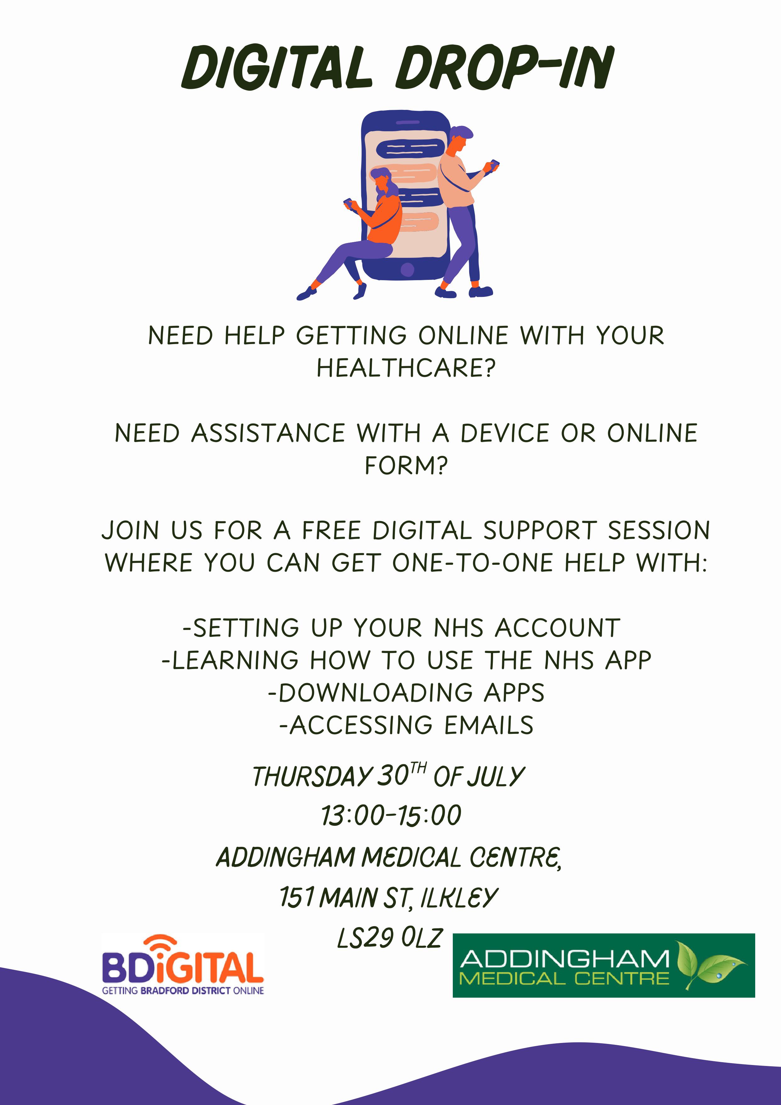 NHS App Drop in